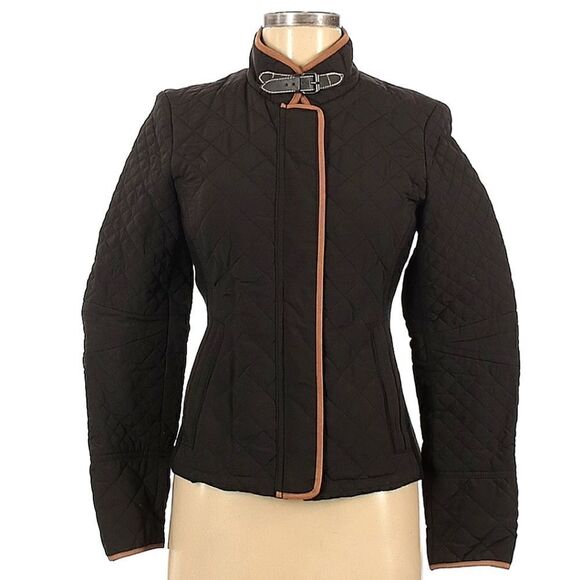 Zara Black Quilted Jacket   - Picture 1 of 8